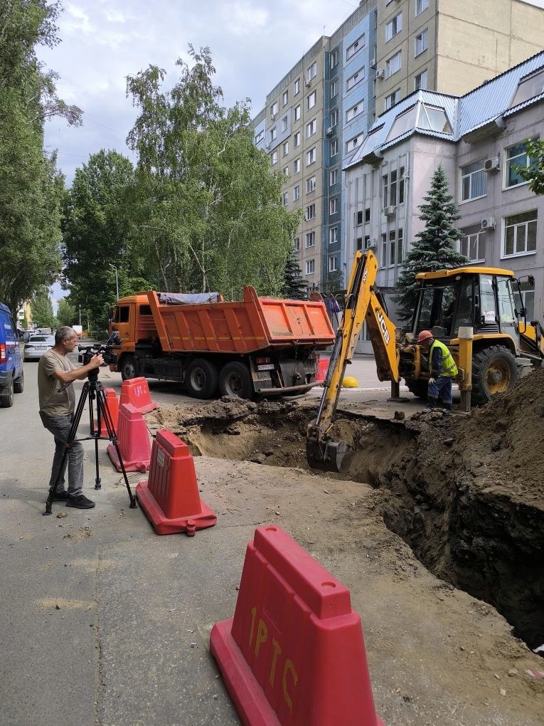 Директор МУПП "Саратовводоканал" и корреспонденты "Вести Саратов" посетили наш объект на ул. Бахметьевская г. Саратов