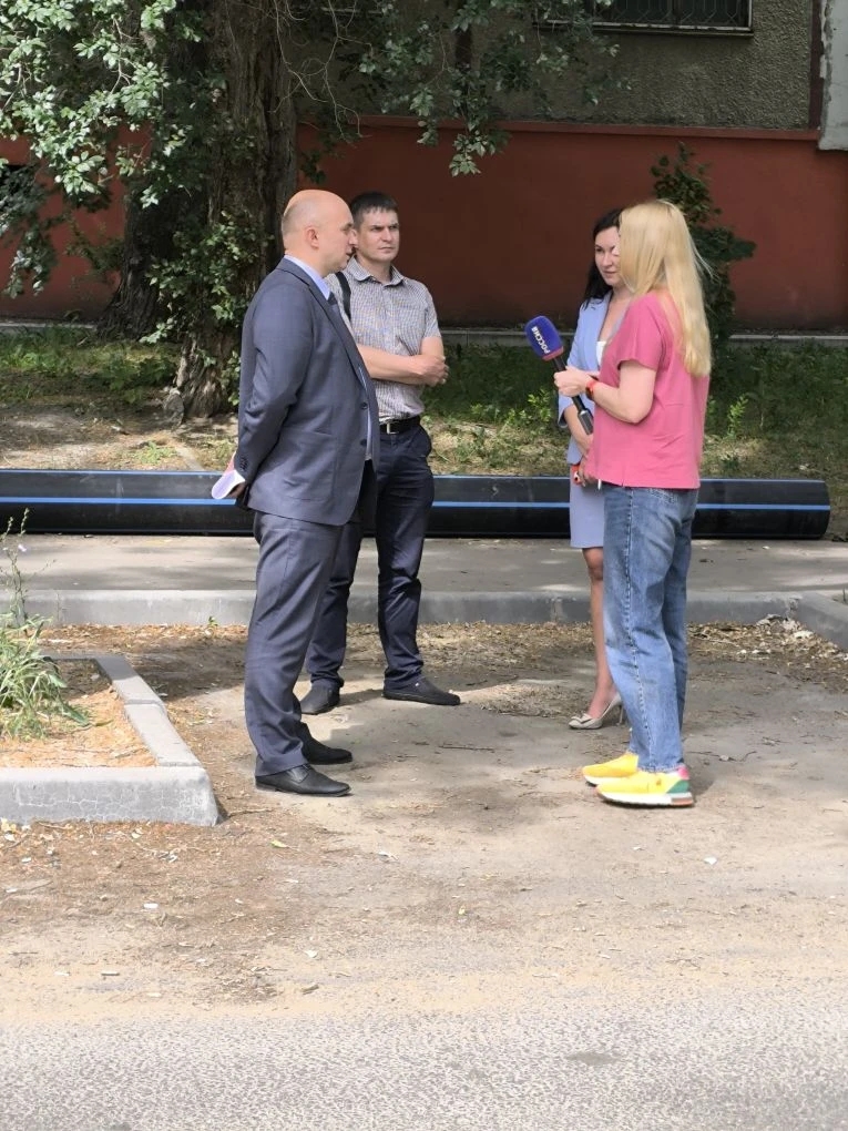 Директор МУПП "Саратовводоканал" и корреспонденты "Вести Саратов" посетили наш объект на ул. Бахметьевская г. Саратов