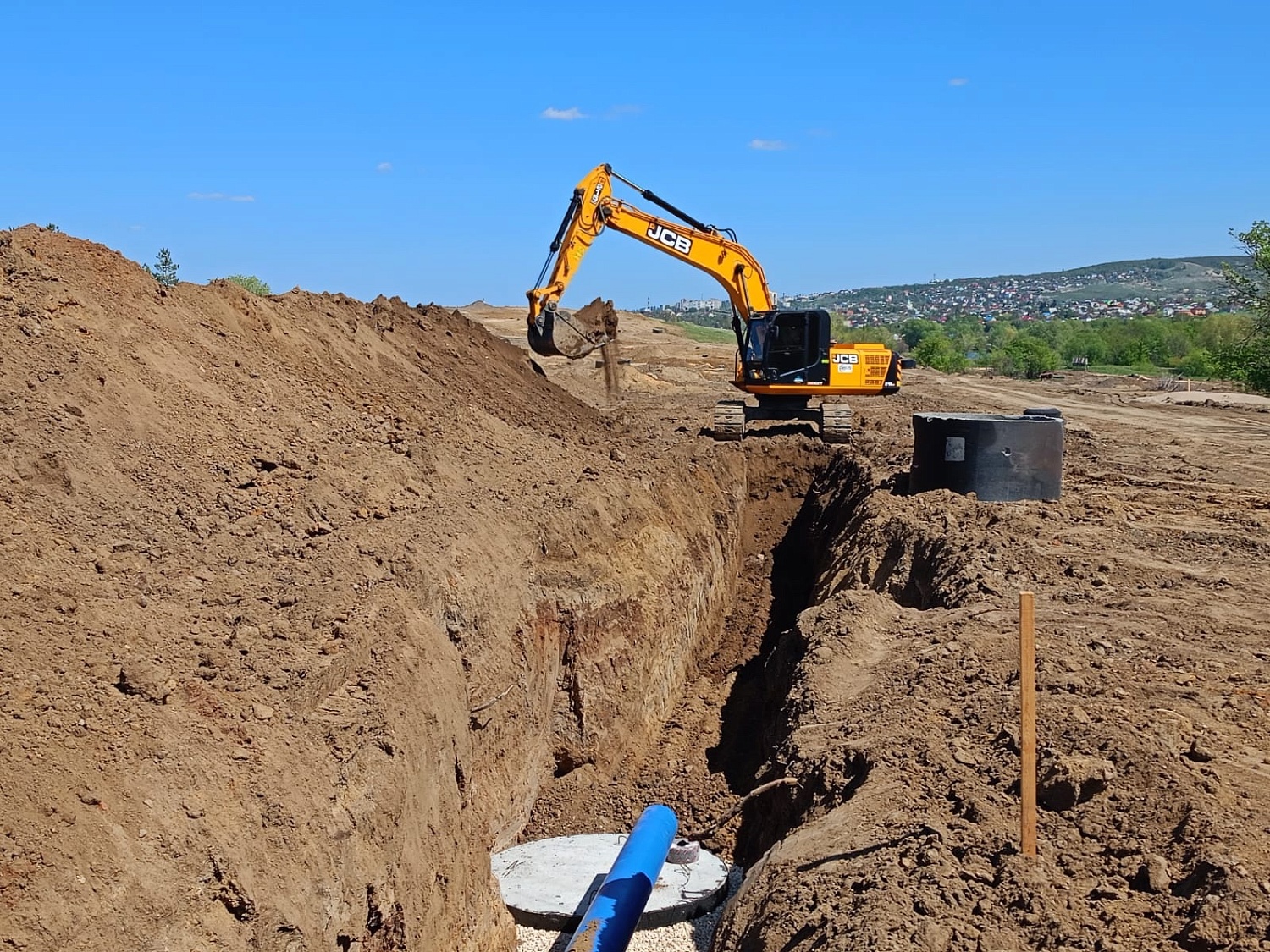 Продолжается строительство коммуникаций на территории Столыпинского индустриального парка