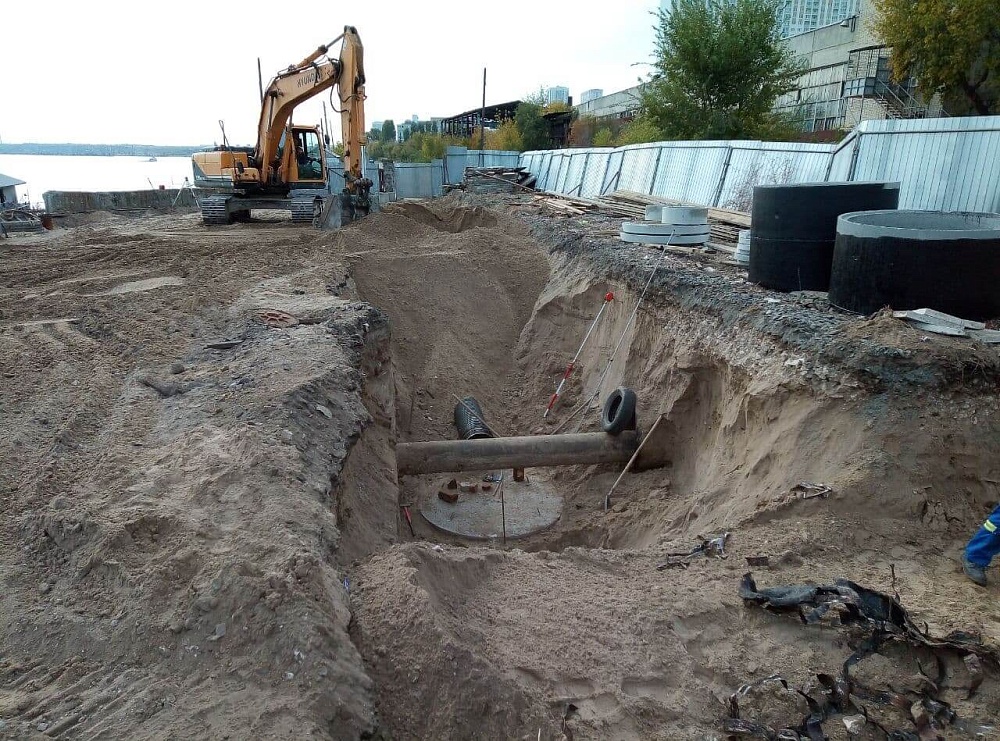 Канализационный коллектор № 8 по ул. Набережная (2020 г.)