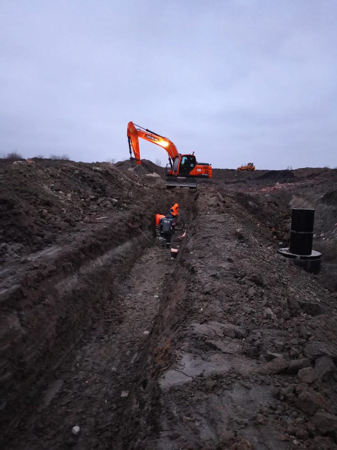 Строительство сетей водоснабжения и водоотведения "Столыпинского индустриального парка" (2024 г.)