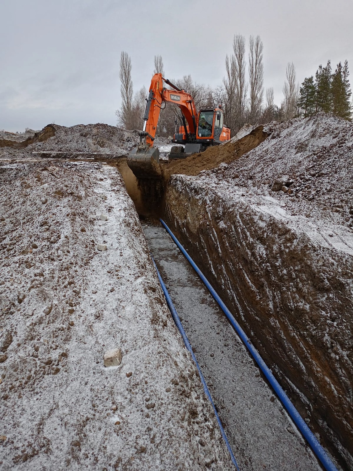 Строительство сетей водоснабжения и водоотведения "Столыпинского индустриального парка" (2024 г.)