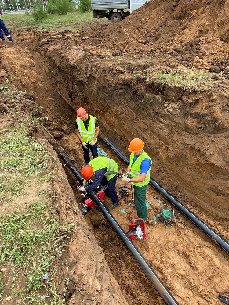 Монтаж напорных сетей канализации в г. Балаково