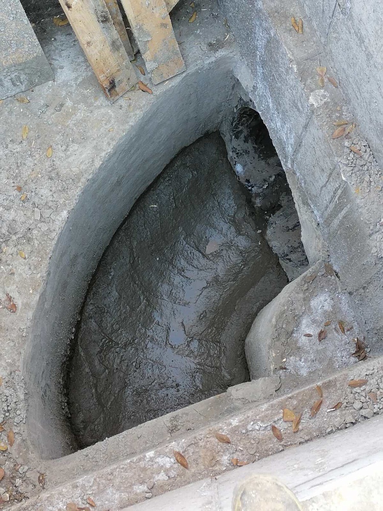 Строительство самотечного коллектора d 500-1000 мм от КНС-12 до ШС-9 коллектора 18 А.  Камеры гашения. (2020 г.)