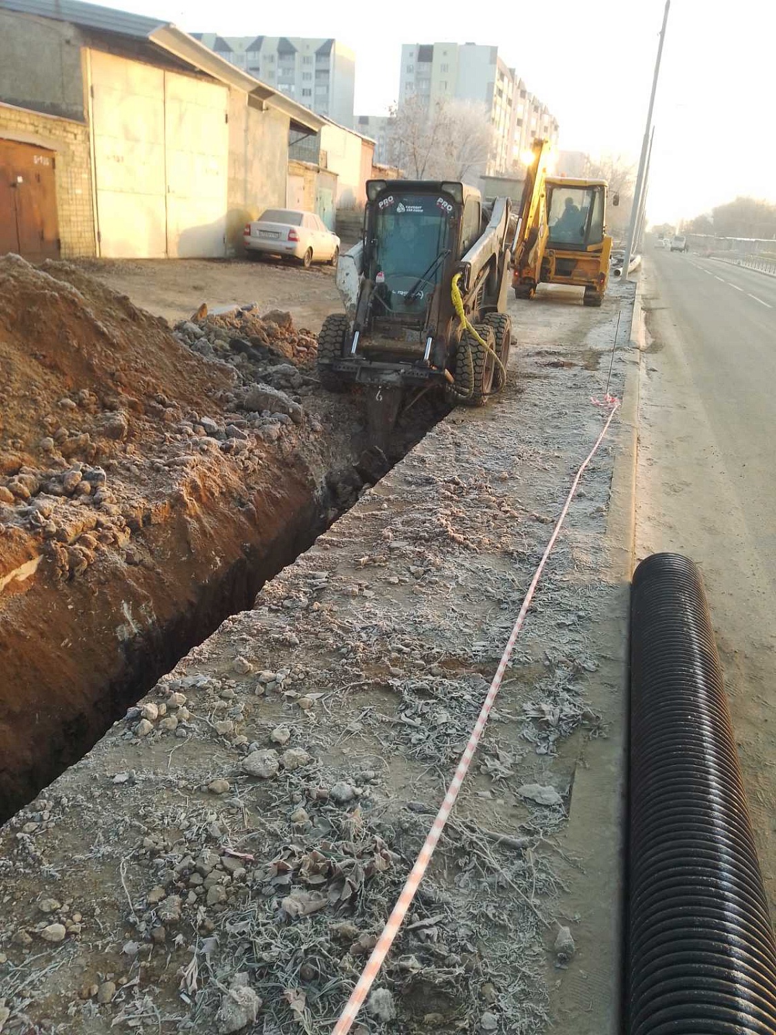 Строительство внеплощадочных сетей водоснабжения и водоотведения на объекте капитального строительства в сфере образования: «Школа в ЖК «Ласточкино» в Ленинском районе г. Саратова»  (2022 г.)