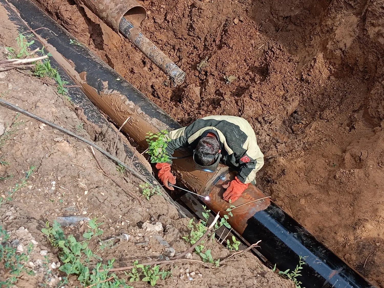 Строительство водопровода Ø540 и Ø160 по ул. Прелатова. Саратов 2025г.