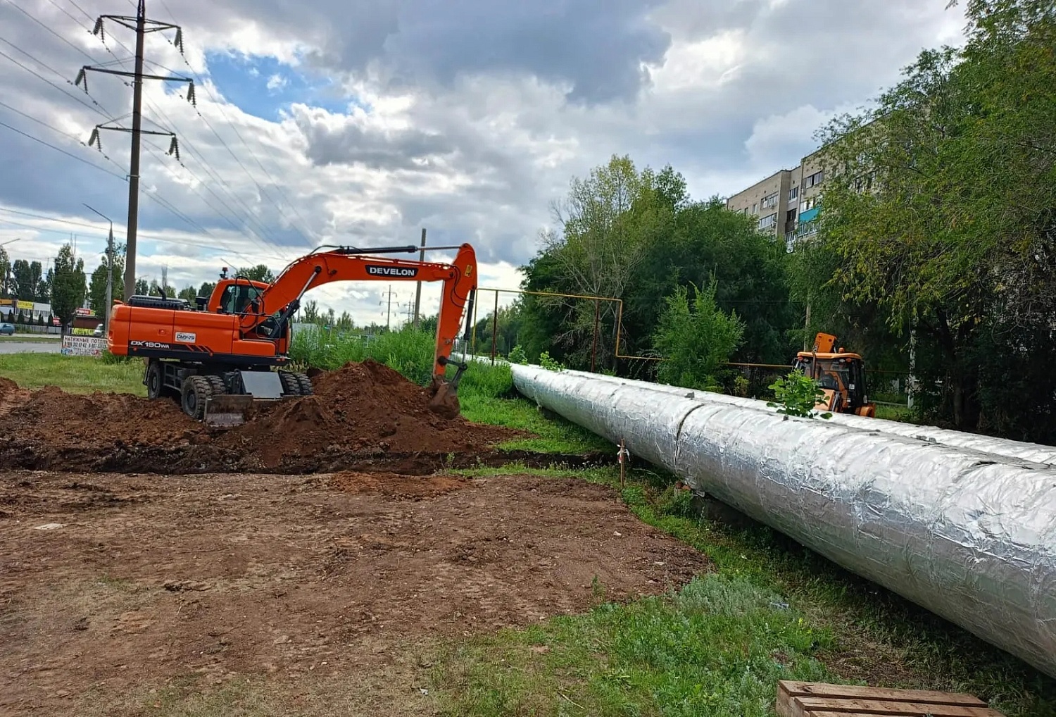 Монтаж напорных сетей канализации в г. Балаково